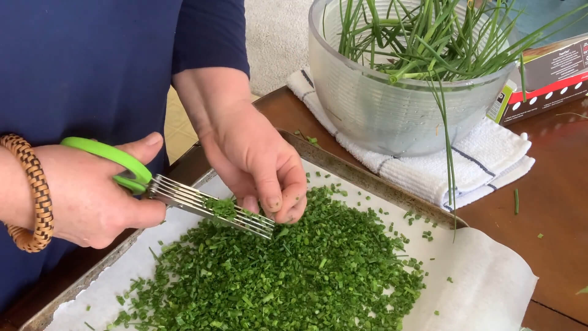 Cut Chives into Small Pieces